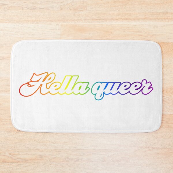 Item preview, Hella Queer - White With Rainbow designed and sold by sillyjess.