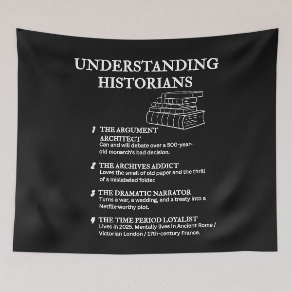 Item preview, Understanding Historians – Funny History Nerd Life Definitions – Black designed and sold by PsyFlow35.