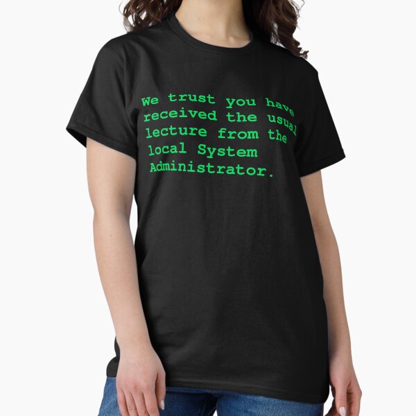 Item preview, Sudo system administrator lecture designed and sold by IonianDesign.