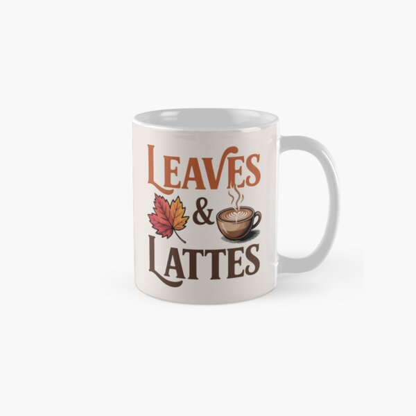Item preview, Leaves & Lattes - Cozy Fall Design designed and sold by Jollys-ArtShop.
