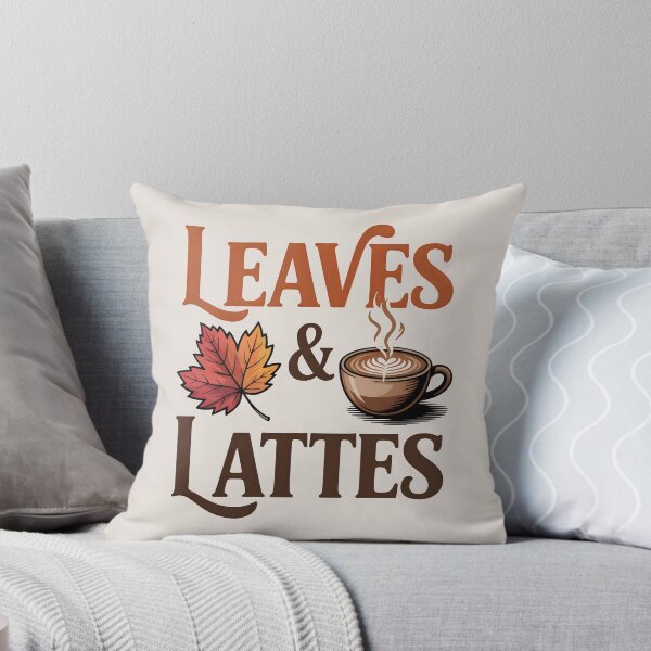Item preview, Leaves & Lattes - Cozy Fall Design designed and sold by Jollys-ArtShop.