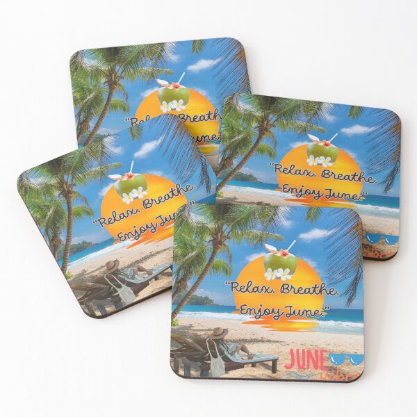 Item preview, June Vibes – Relax, Refresh, Repeat  designed and sold by  Leesh Studio.