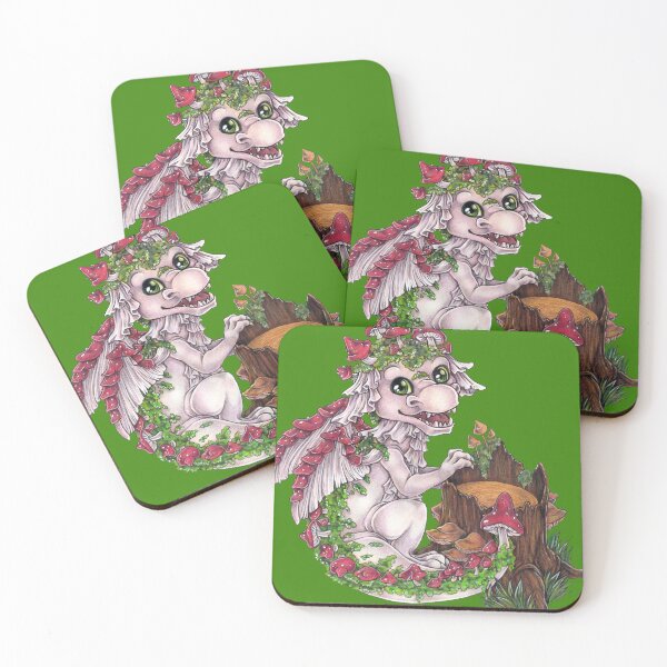Item preview, dragon fantasy mythology mushrooms mushroom forest designed and sold by ZadzeneaArt.