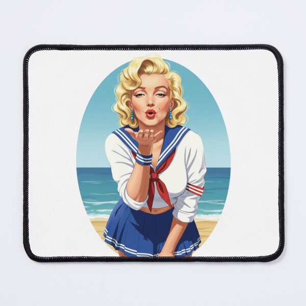 Item preview, Retro Bombshell by the Sea Timeless Marilyn designed and sold by LyssasMindArt.