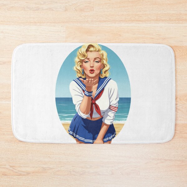 Item preview, Retro Bombshell by the Sea Timeless Marilyn designed and sold by LyssasMindArt.