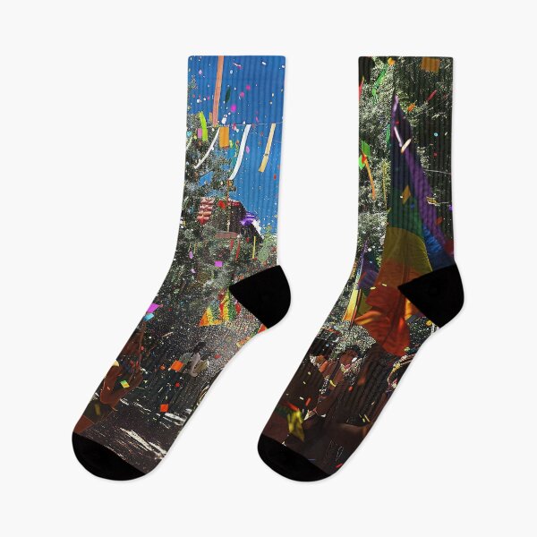 Item preview, A 3D rendered image depicting an exuberant LGBTQ pride parade. designed and sold by CheerForGoods.