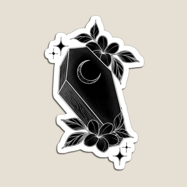 Item preview, Cute coffin black designed and sold by MaddyFieldTatts.