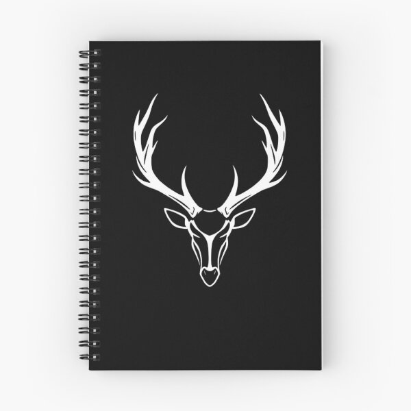 Item preview, Majestic Stag Head Outline - Noble Wildlife Icon designed and sold by Negative Space Art.