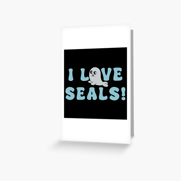 Item preview, I Love Seals Sticker Artwork  designed and sold by Lillyjrenee.