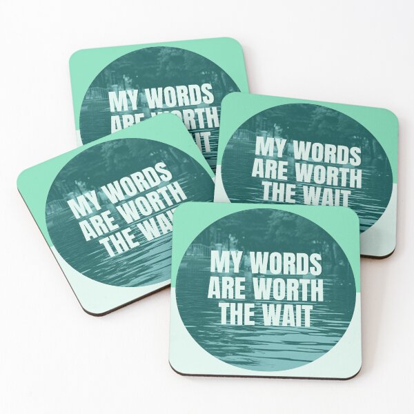 Item preview, My Words Are Worth The Wait designed and sold by Stutteringsista.