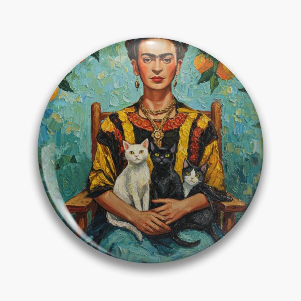 Item preview, Oil painting -Frida Kahlo orange tree and cat  designed and sold by TeeARTHY.