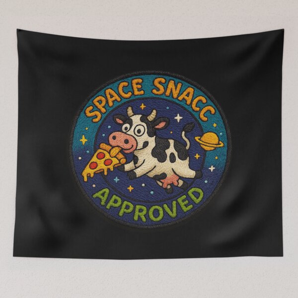 Item preview,  Funny Cosmic Cow Pizza Patch Design designed and sold by MindsInBloom.