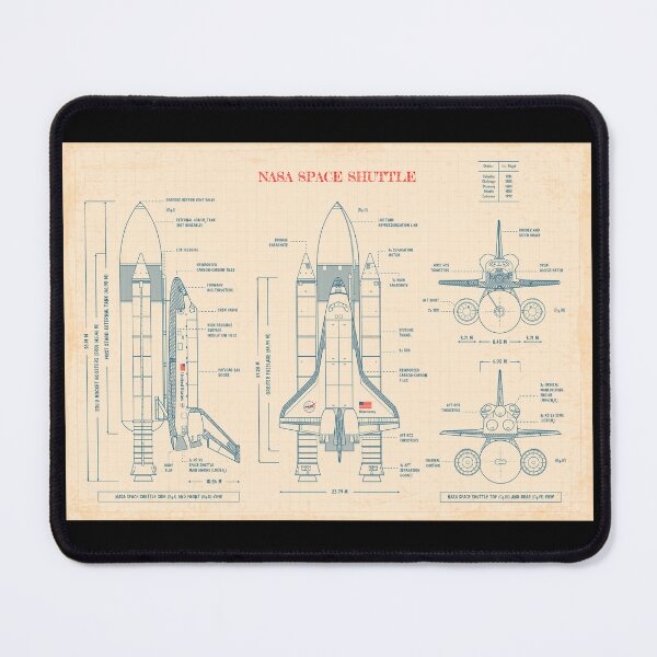 Item preview, NASA Space Shuttle (Old Paper) designed and sold by BGALAXY.