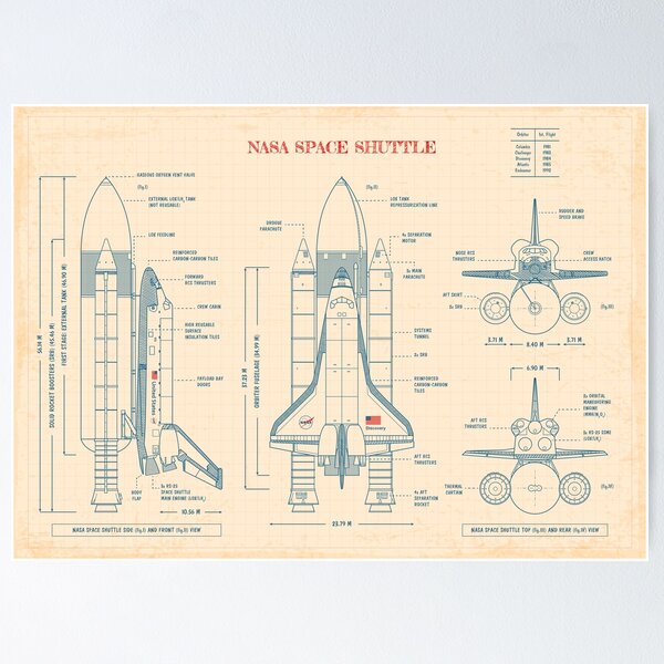 Item preview, NASA Space Shuttle (Old Paper) designed and sold by BGALAXY.