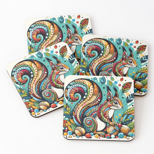Item preview, pop art style squirrel designed and sold by Dogandesighn.
