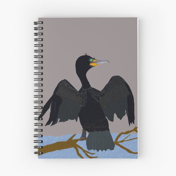 Item preview, Painted Double-Crested Cormorant designed and sold by MangoTangoPaint.
