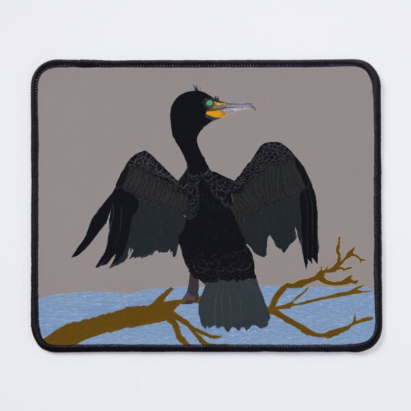 Item preview, Painted Double-Crested Cormorant designed and sold by MangoTangoPaint.