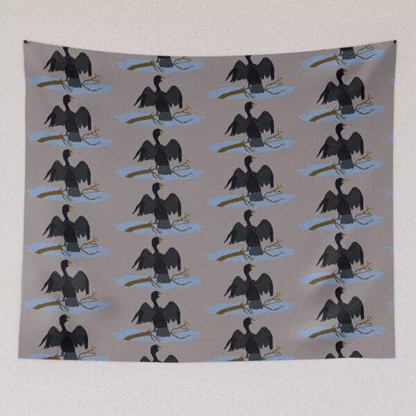 Item preview, Painted Double-Crested Cormorant designed and sold by MangoTangoPaint.