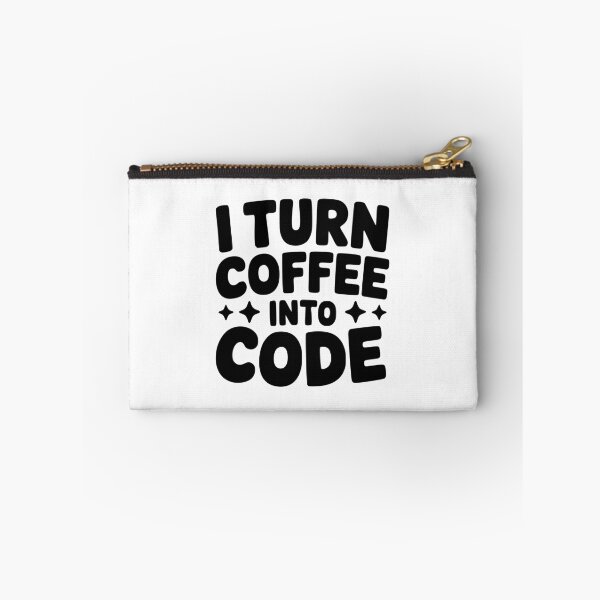 Item preview, I Turn Coffee Into Code! Cute Book Pun designed and sold by PMCreative.