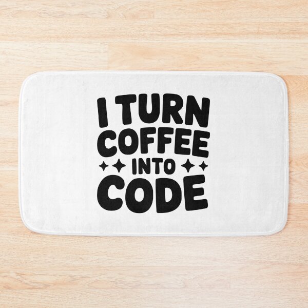 Item preview, I Turn Coffee Into Code! Cute Book Pun designed and sold by PMCreative.