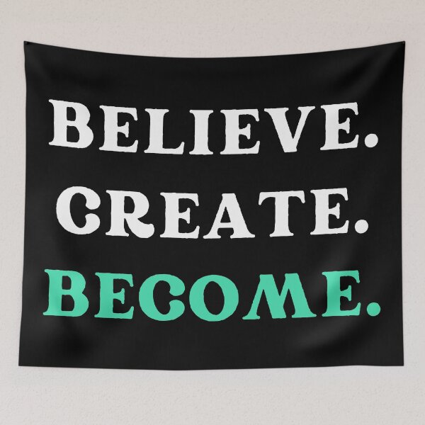 Item preview, Create. Believe. Become. - Manifest Your Reality designed and sold by AwarenessByDesign.