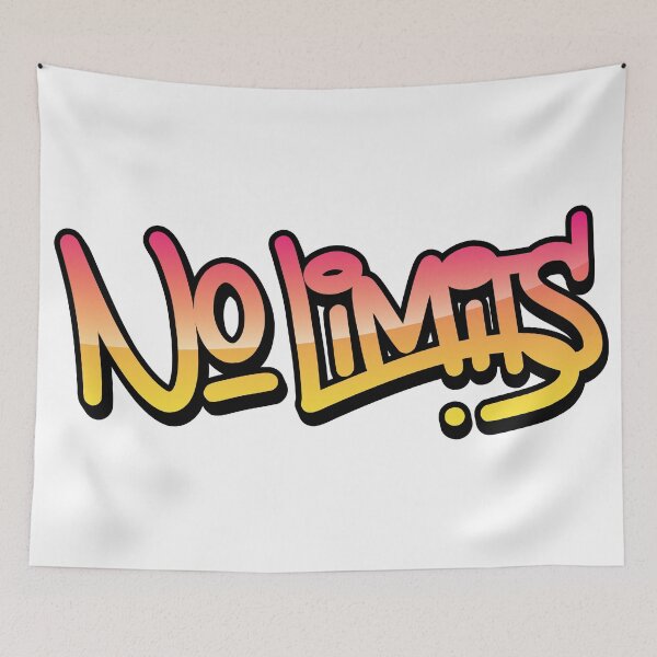 Item preview, No Limit – Graffiti Style Gradient Sticker designed and sold by PigpanStickerrr.
