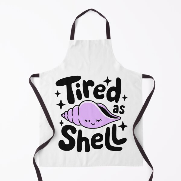 Item preview, Tired As Shell! Cute Conch Shell Pun designed and sold by PMCreative.