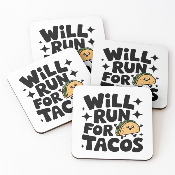 Item preview, Will Run For Tacos! Cute Taco Pun designed and sold by PMCreative.