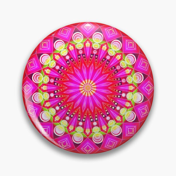 Item preview, Luminous pink mandala designed and sold by CreaTwinkles.