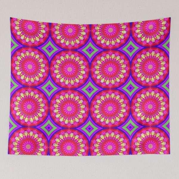 Item preview, Luminous pink mandala designed and sold by CreaTwinkles.