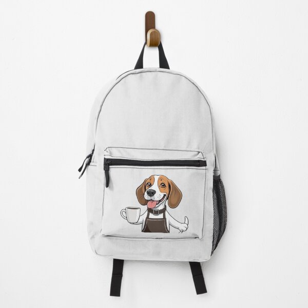 Item preview, Barista Cartoon with Beagle Dog Design – Funny and Unique Dog and Owner Artwork - Barista Gift - Pet Humor designed and sold by KoraTalks.