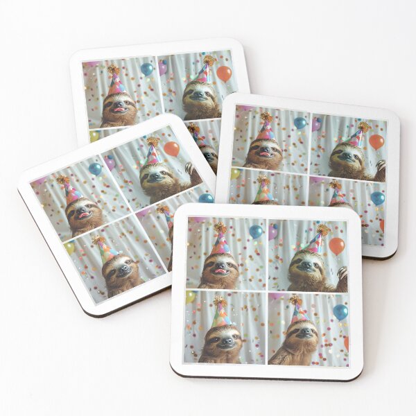 Item preview, Happy Birthday Sloth – Fun Sloth Celebration Party designed and sold by RockFireMerch.