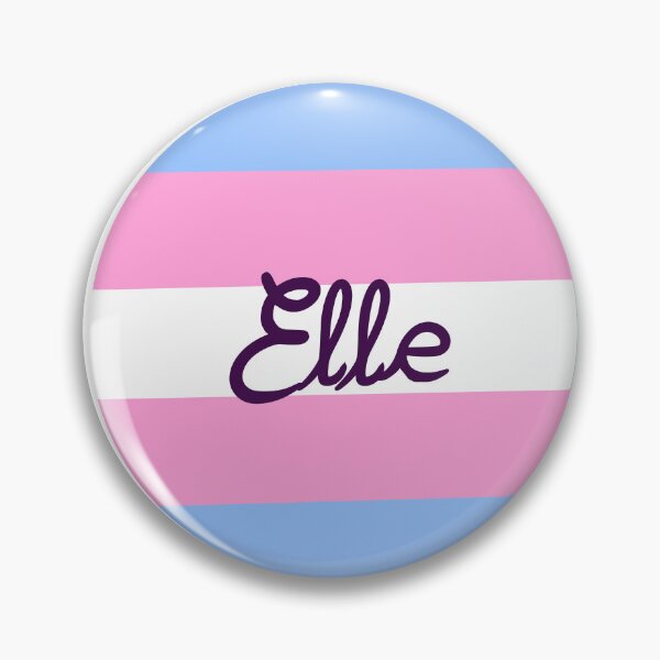 Item preview, Feminine pronouns pin CURSIVE [FR] designed and sold by AHMA99.