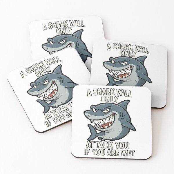 Item preview, Shark Attack Warning designed and sold by ElGordeaux.