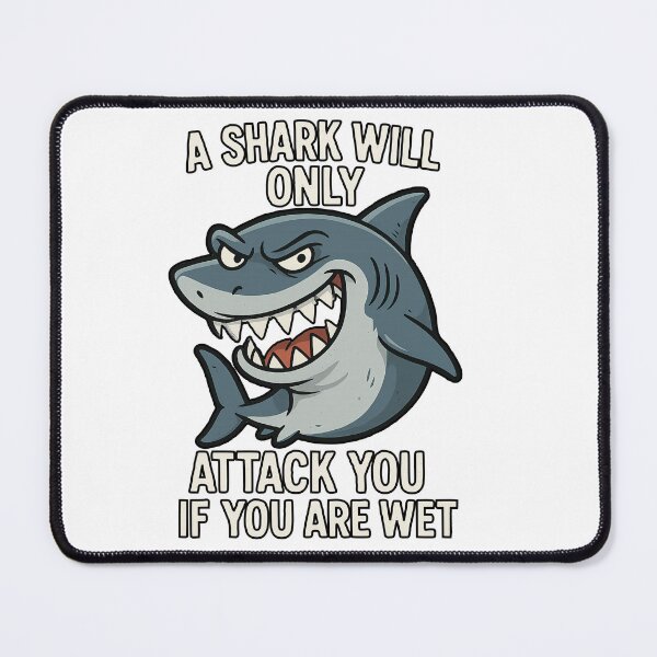 Item preview, Shark Attack Warning designed and sold by ElGordeaux.