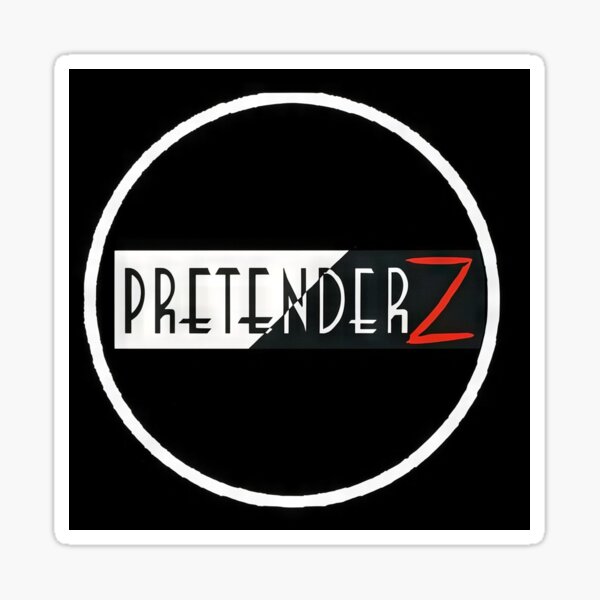 The Pretenderz - White Circle Sticker
