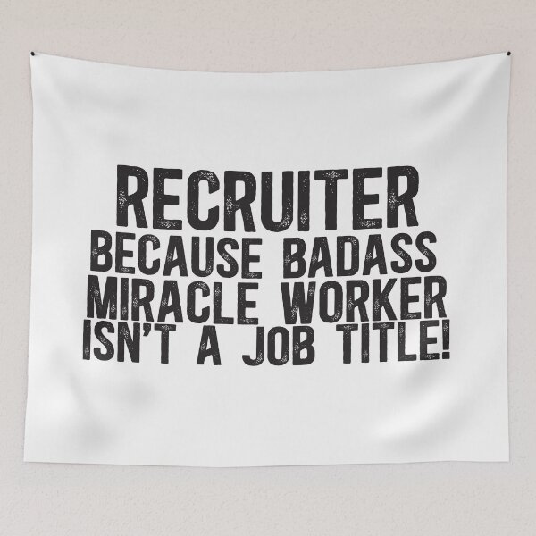 Item preview, Recruiter Badass Miracle Worker designed and sold by TeesYouWant.