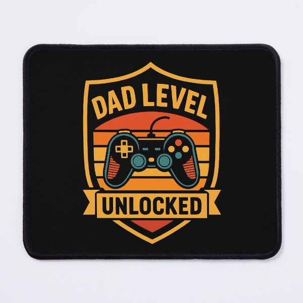 Item preview, Dad Level Unlocked Gamer Badge – Fun Father’s Day Gift for New Dads designed and sold by Serbin.