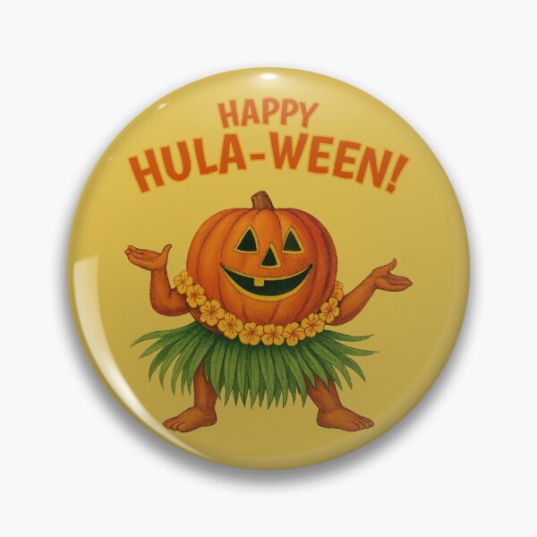 Item preview, Happy Hula-Ween – Funny Pumpkin Halloween Luau Costume Design designed and sold by Victor Shadehorn.