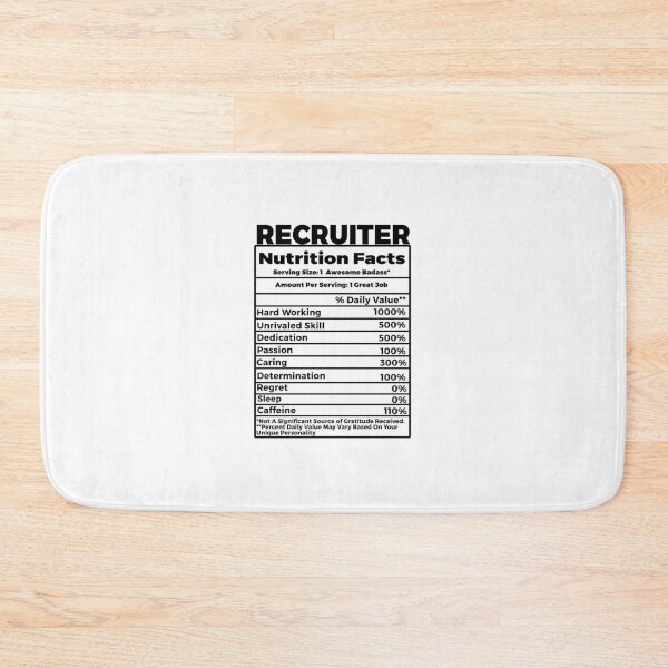 Item preview,  Recruiter Nutrition Facts designed and sold by TeesYouWant.