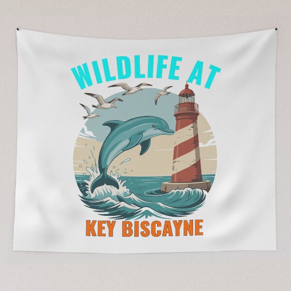 Item preview, Illustration of wildlife in Key Biscayne designed and sold by Mahilis.