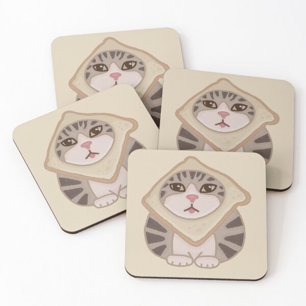 Item preview, Inbread Cat – Cute Tabby Kitty with Slice of Bread designed and sold by simple-goose.