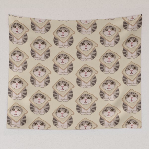 Item preview, Inbread Cat – Cute Tabby Kitty with Slice of Bread designed and sold by simple-goose.