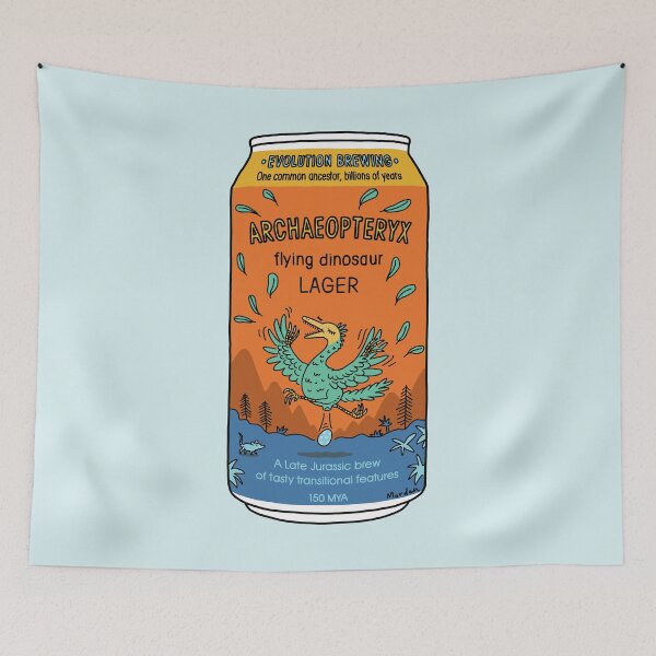 Item preview, Evolution Brewing Archaeopteryx Flying Dinosaur Lager designed and sold by Richard Morden.