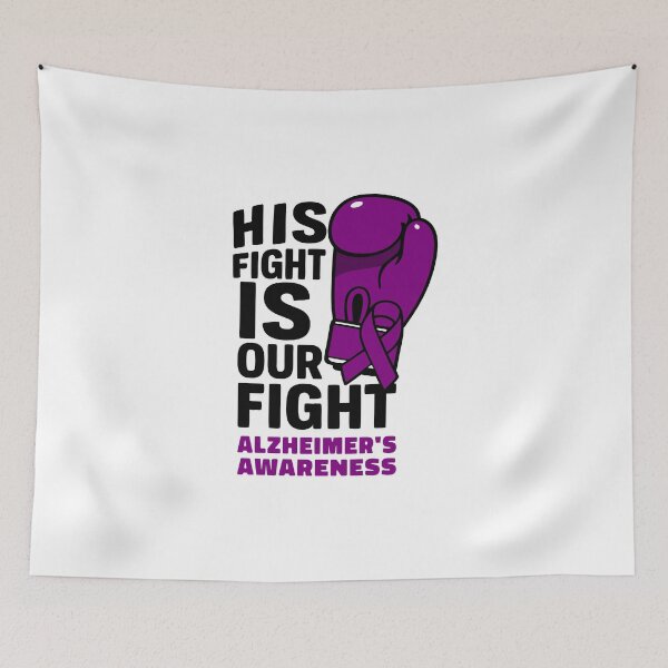 Item preview, His fight Is Our Fight - Alzheimer’s Awareness designed and sold by HandicraftArt.