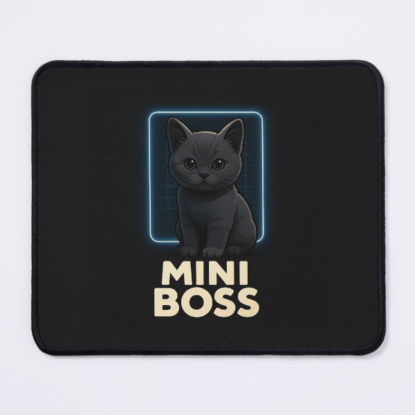 Item preview, Mini Boss Cat – Cute Black Cat Design designed and sold by TeeHatch.
