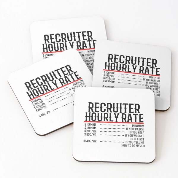 Item preview, Recruiter Hourly Rate designed and sold by TeesYouWant.