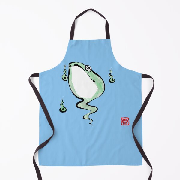 Item preview, Antique Origin Story Grumpy Frog Japanese Frog Toad Tadpoles designed and sold by Pixelchicken.