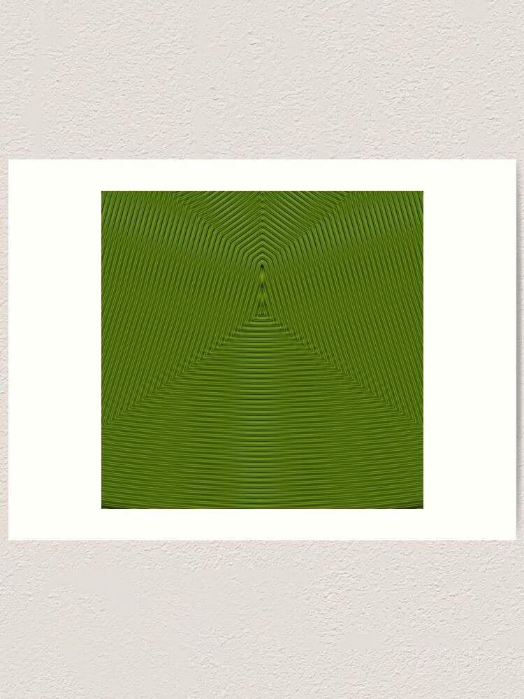 Alternate view of Line Green Art Print
