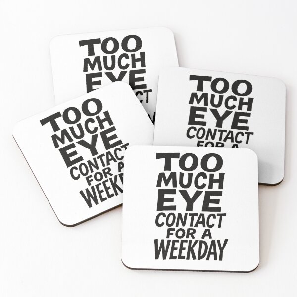 Item preview, Eye Contact. Funny Neurodivergent. designed and sold by Shoot-The-Moon.